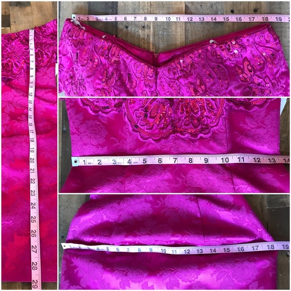 NWT πPretty in PinkπGunne Sax Sequined Dress - Picture 7 of 8